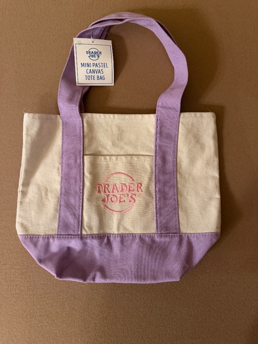 Trader Joe’s Mini Pastel Canvas Tote Bag